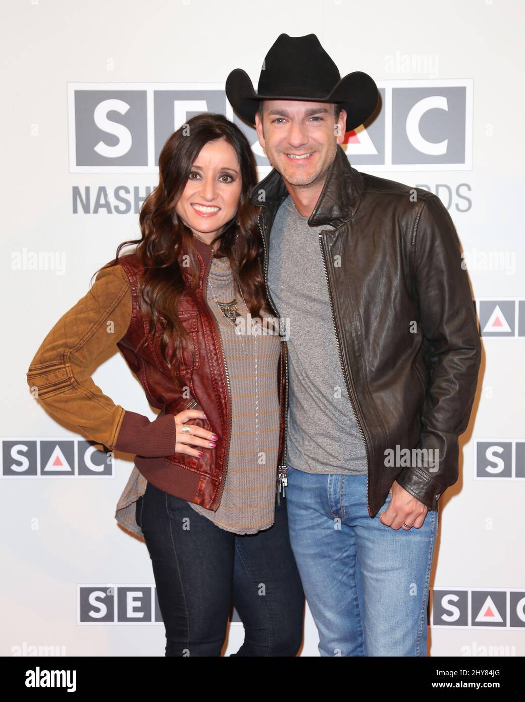 Craig Campbell et Mindy Campbell SESAC Nashville Music Awards au Country Music Hall of Fame Banque D'Images