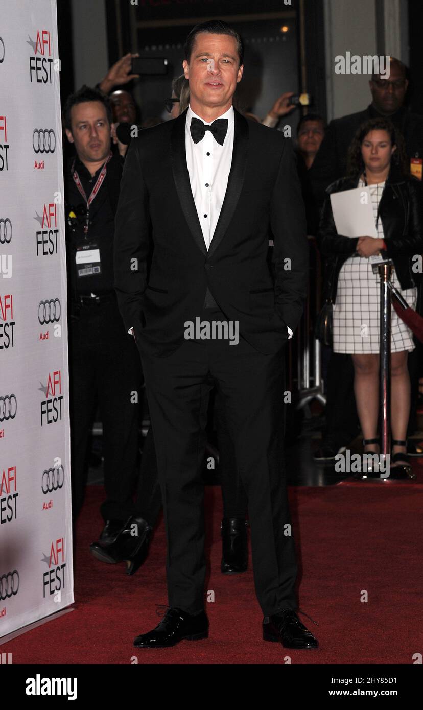 Brad Pitt participe au gala d'ouverture de nuit de l'AFI FEST 2015 de 'by the Sea' qui s'est tenu au TCL Chinese 6 Theaters à Los Angeles, Etats-Unis. Banque D'Images