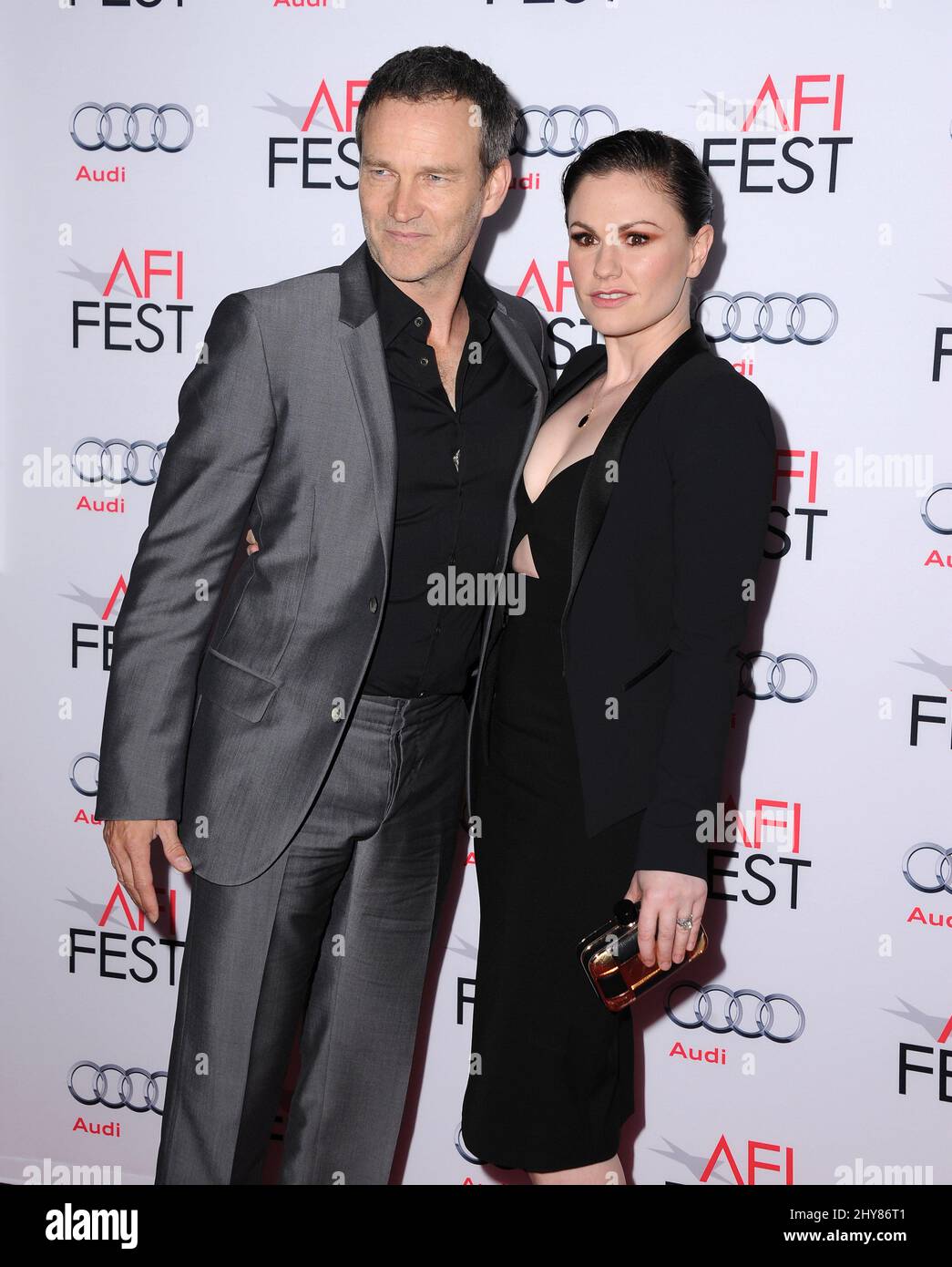 Stephen Moyer, Anna Paquin AFI FEST 2015 première de 'commotion' au TCL Chinese Theatre Banque D'Images