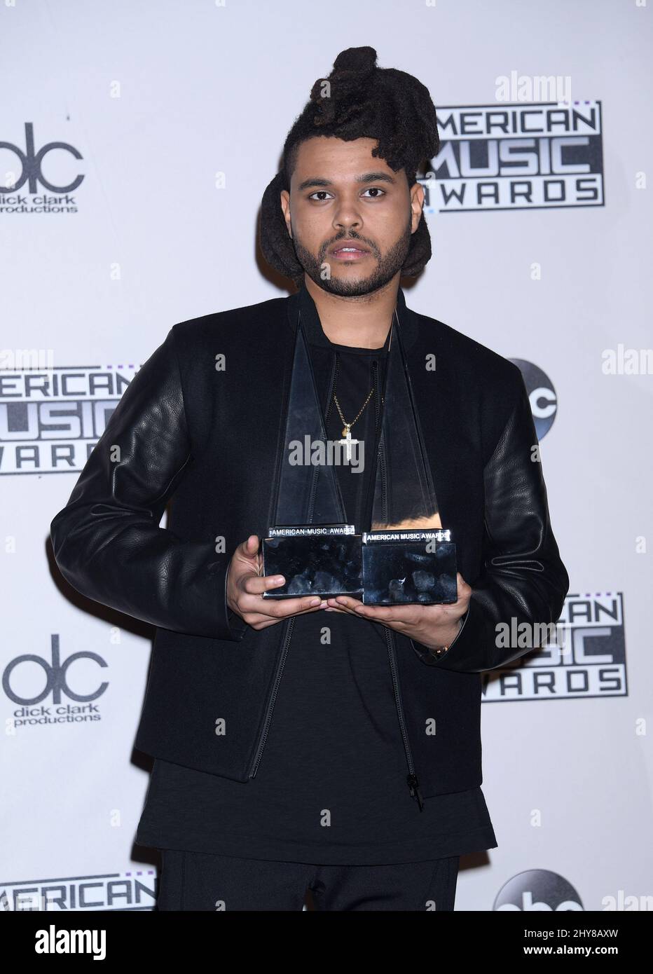 Les Weeknd 2015 American Music Awards au Microsoft Theatre Banque D'Images