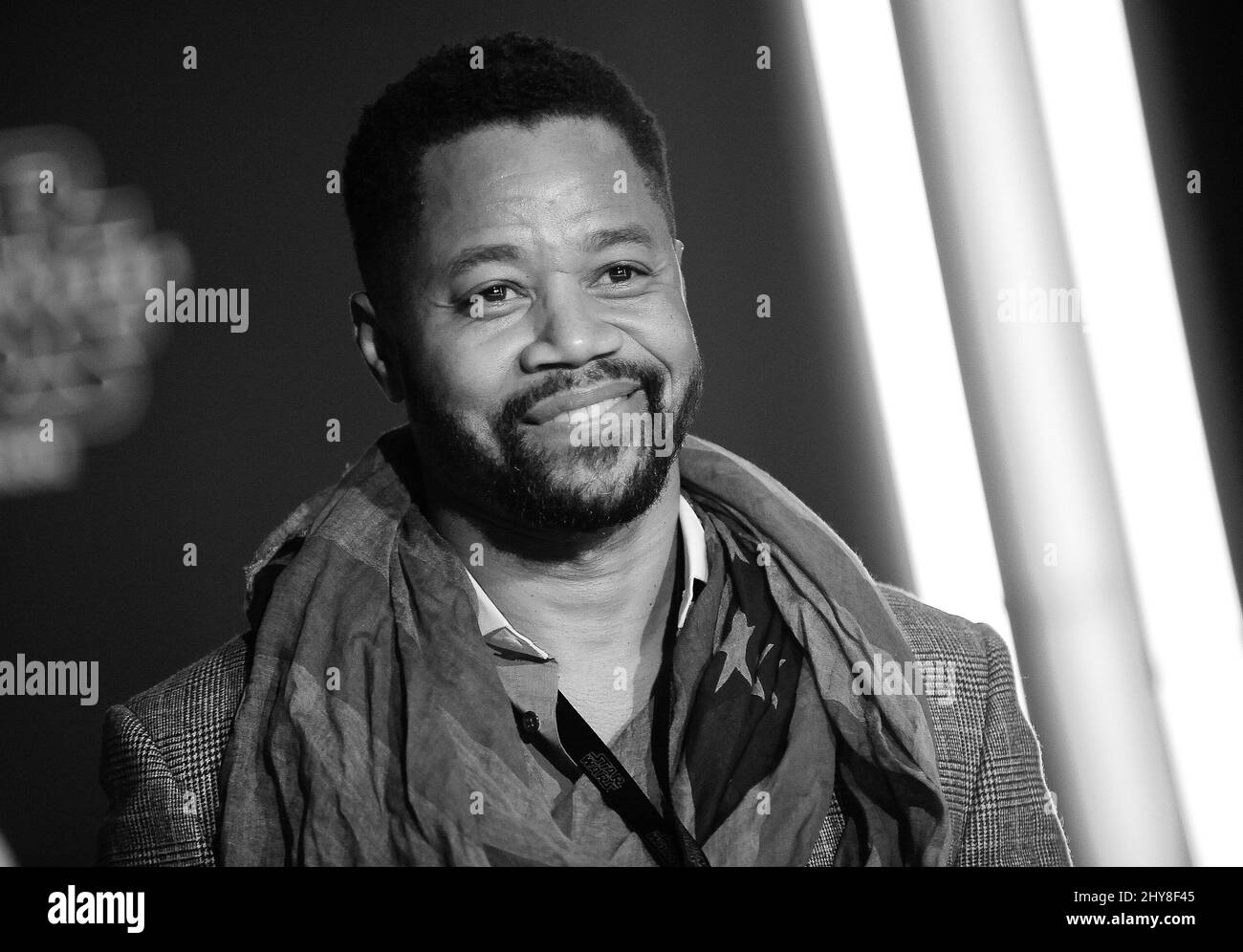 Cuba Gooding Jr. Assister à la première Star Wars: The Force Awakens Banque D'Images