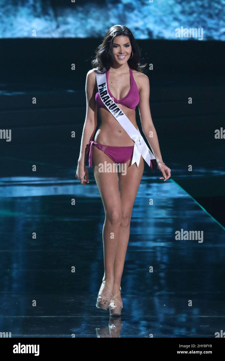 Miss Paraguay, Myriam Arevalos participe au concours préliminaire de Miss  Universe, Planet Hollywood Resort & Casino Photo Stock - Alamy