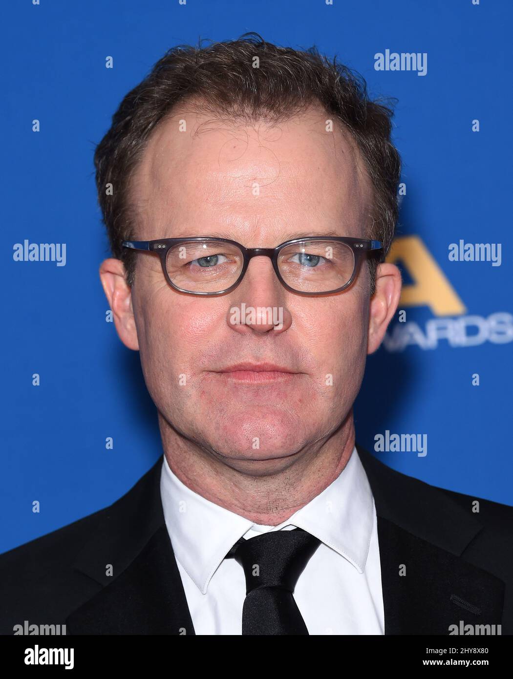 Tom McCarthy participant aux Directors Guild Awards 2016 qui se tiennent à l'hôtel Hyatt Regency Century Plaza de Century City, en Californie. Banque D'Images