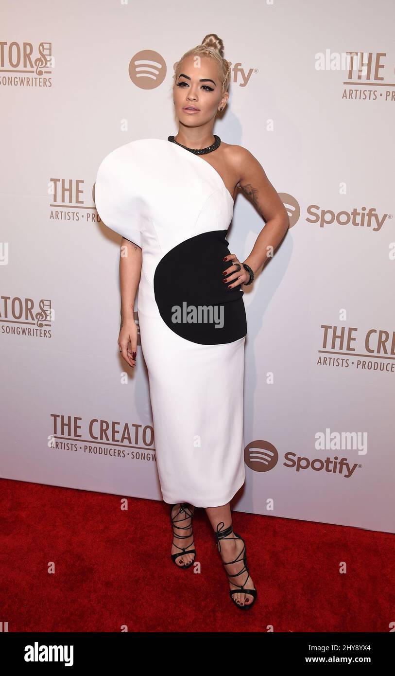 Rita ora assiste à la fête des créateurs avec Spotify à Cicada, Los Angeles. Banque D'Images