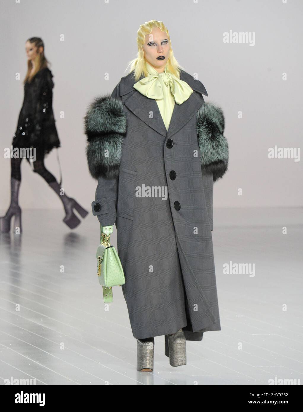 Lady Gaga pendant la collection Marc Jacobs automne 2016 à New York. Banque D'Images