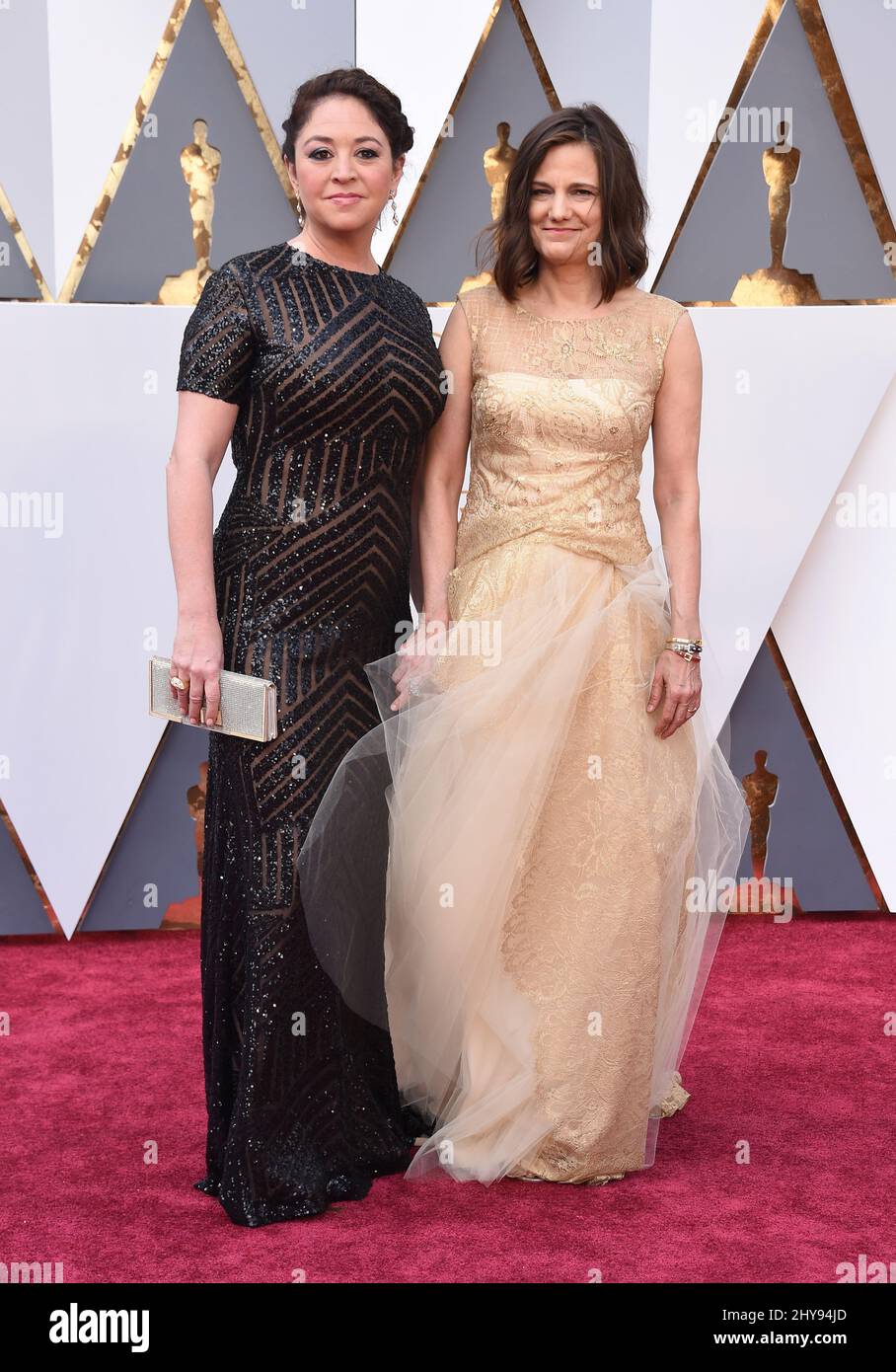 Liz Garbus et Amy Hobby assistent aux Oscars annuels 88th de l'Académie au Dolby Theatre Banque D'Images