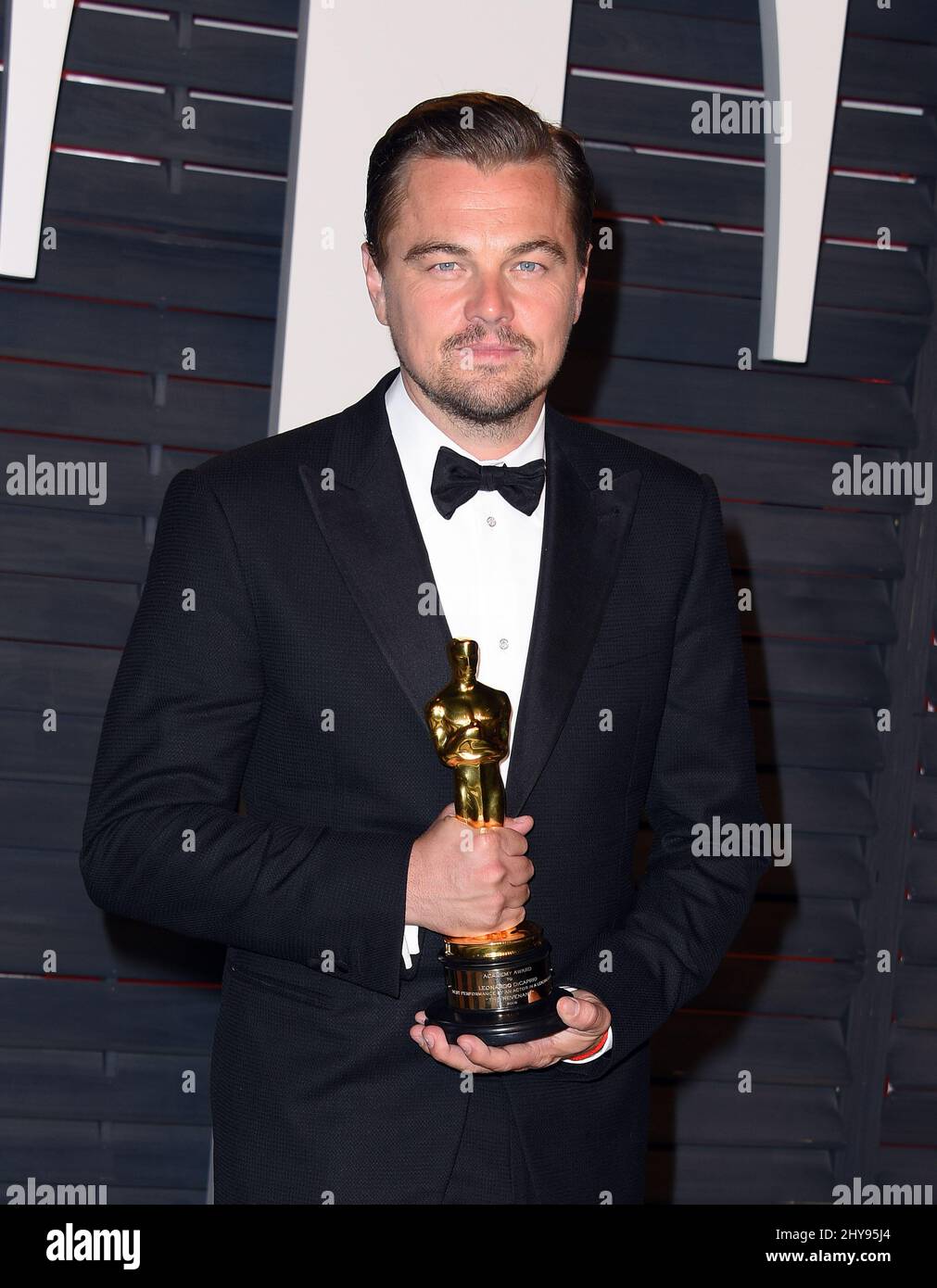Leonardo DiCaprio participe à la Vanity Fair Oscar Party 2016 qui s'est tenue au Wallis Annenberg Center for the Performing Arts à Los Angeles, Californie. Banque D'Images