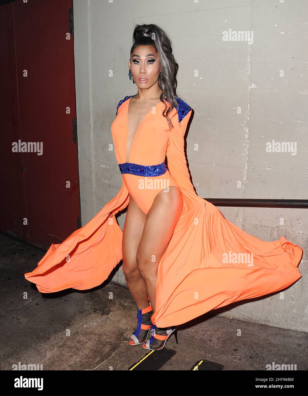 GIA Gunn pendant la saison 8 de la course de dragsters de RuPaul première partie tenue au théâtre Maya Banque D'Images