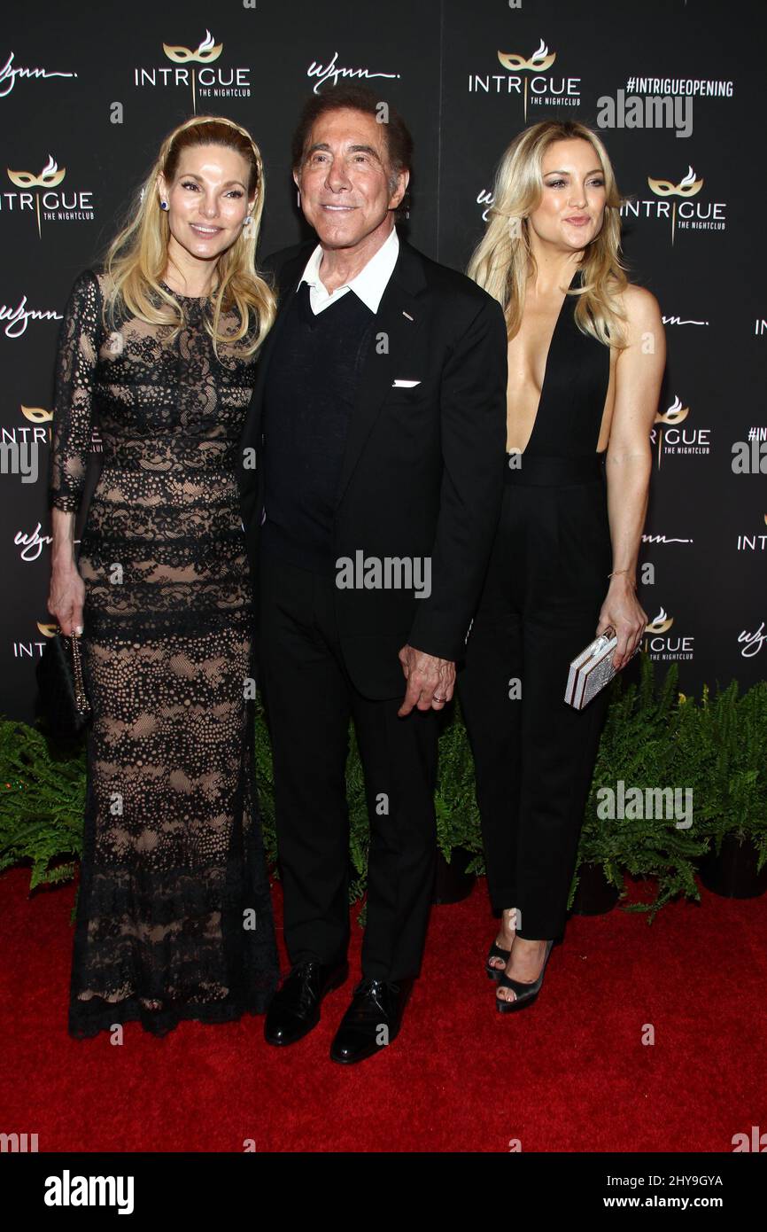 Andrea Hissom, Steve Wynn, Kate Hudson ouverture de la boîte de nuit intrigue au Wynn Las Vegas Banque D'Images