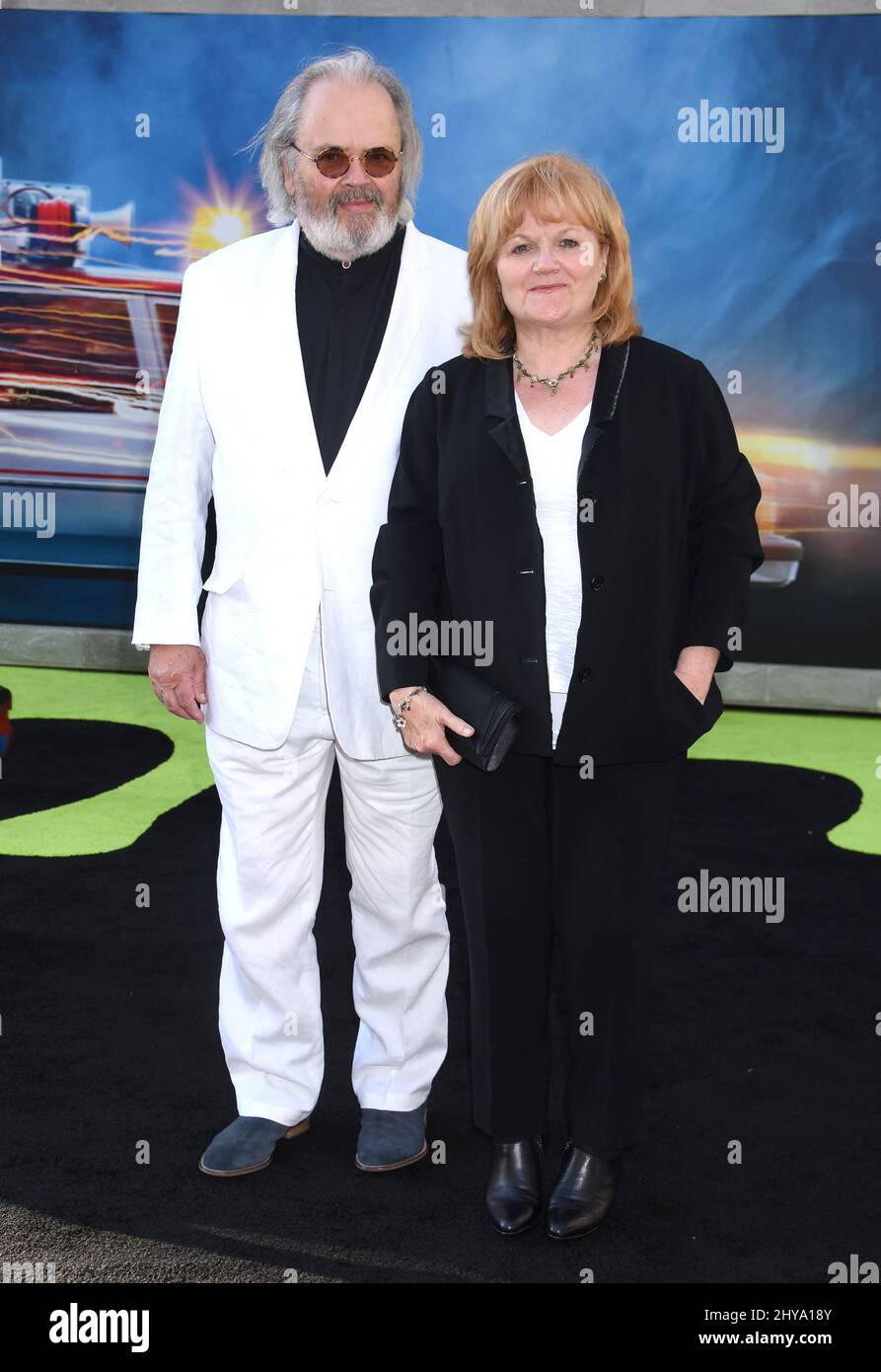 David Keith Heald et Lesley Nicol assistant à la première de Los Angeles « Ghostbusters » qui s'est tenue au TCL Chinese Theatre Banque D'Images