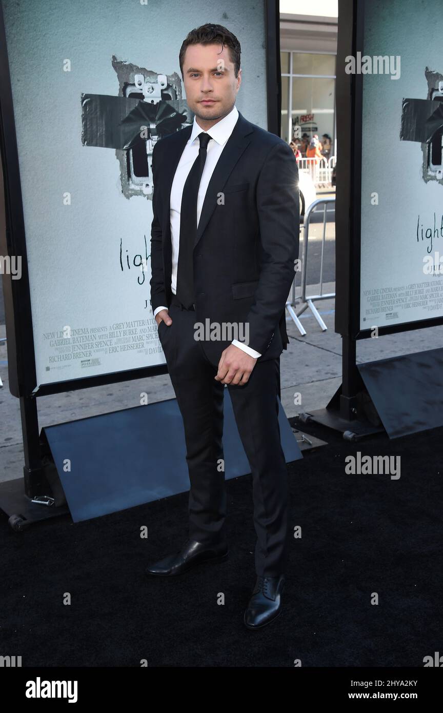 Kevin Ryan participant à la première de « Lights Out » à Los Angeles Banque D'Images Kevin Ryan participant à la première de « Lights Out » à Los Angeles Banque D'Images