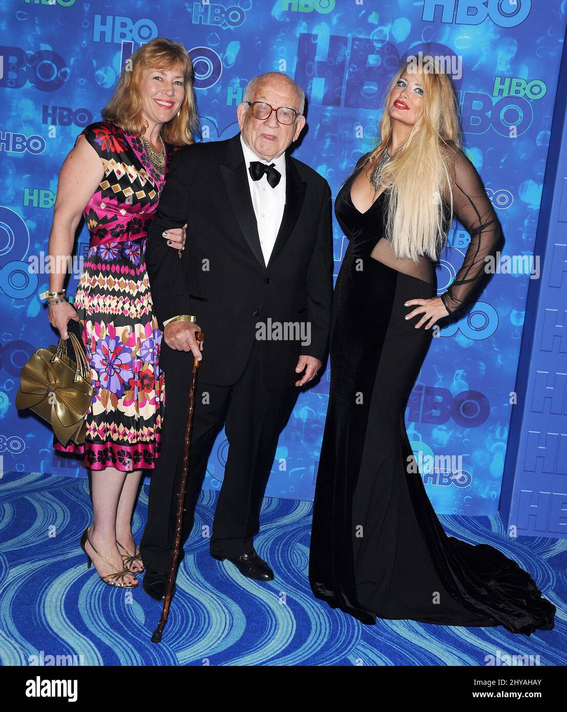 Ed Asner participant aux Emmy Awards 2016 d'HBO, après la fête qui s'est tenue à la Plaza au Pacific Design Center Banque D'Images