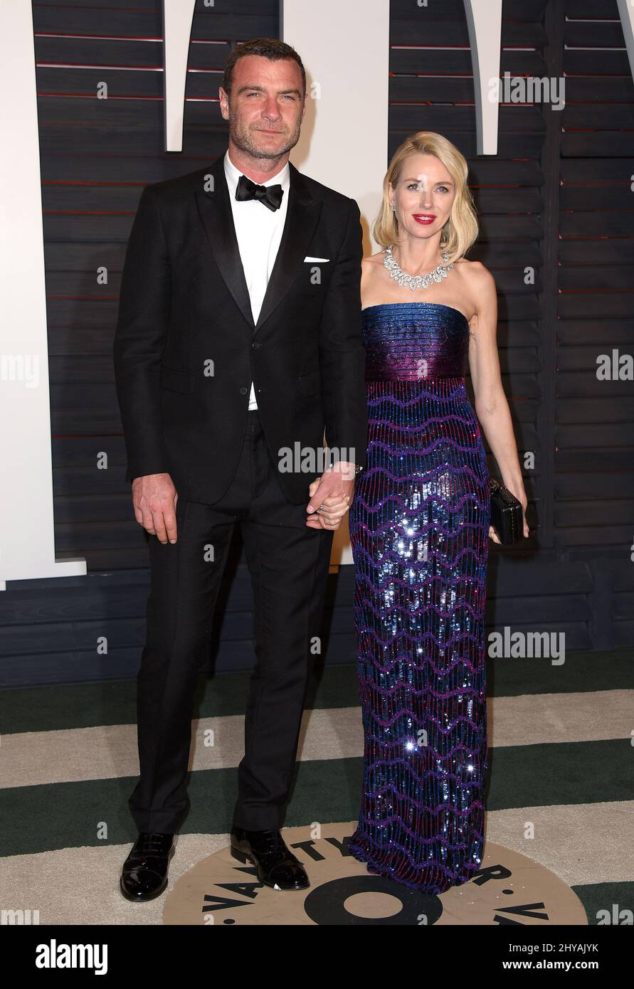 Naomi Watts et Liev Schreiber ont annoncé leur séparation. 28 février 2016 Beverly Hills, ca. Liev Schreiber et Naomi Watts 2016 Vanity Fair Oscar Party organisé par Graydon carter au Wallis Annenberg Center for the Performing Arts Banque D'Images