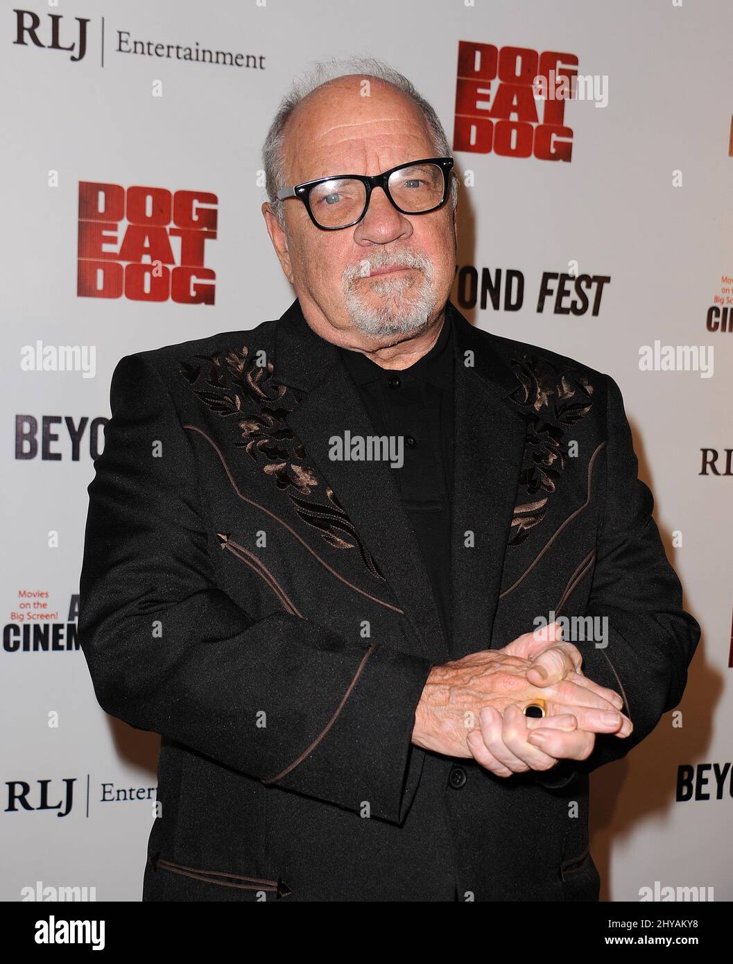 Paul Schrader arrive pour la première chien mangeant dans le cadre de Beyond Fest 2016 qui s'est tenue au théâtre égyptien, Hollywood, Los Angeles, septembre 30th 2016. Banque D'Images