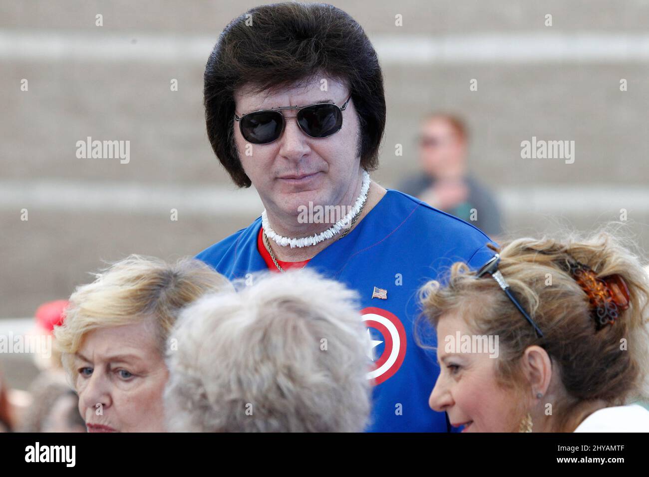 Les partisans de Donald Trump le candidat républicain à la présidence Donald Trump s’adresse à ses partisans lors d’un rassemblement au Pavillon Henderson Banque D'Images