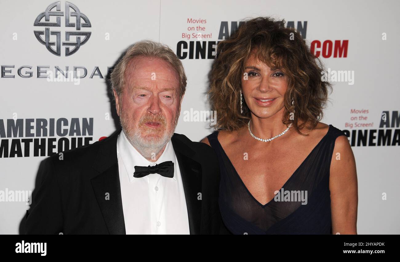 Ridley Scott, Giannina Facio participe à la cérémonie annuelle de remise des prix de la Cinémathèque américaine 30th, qui s'est tenue au Beverly Hilton Banque D'Images