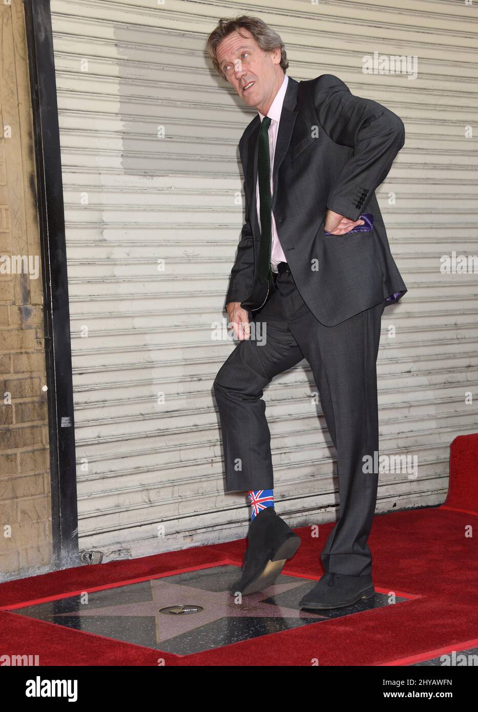 Hugh Laurie Hugh Laurie est honoré d'une étoile sur le Hollywood Walk of Fame, le 25th octobre 2016. Banque D'Images