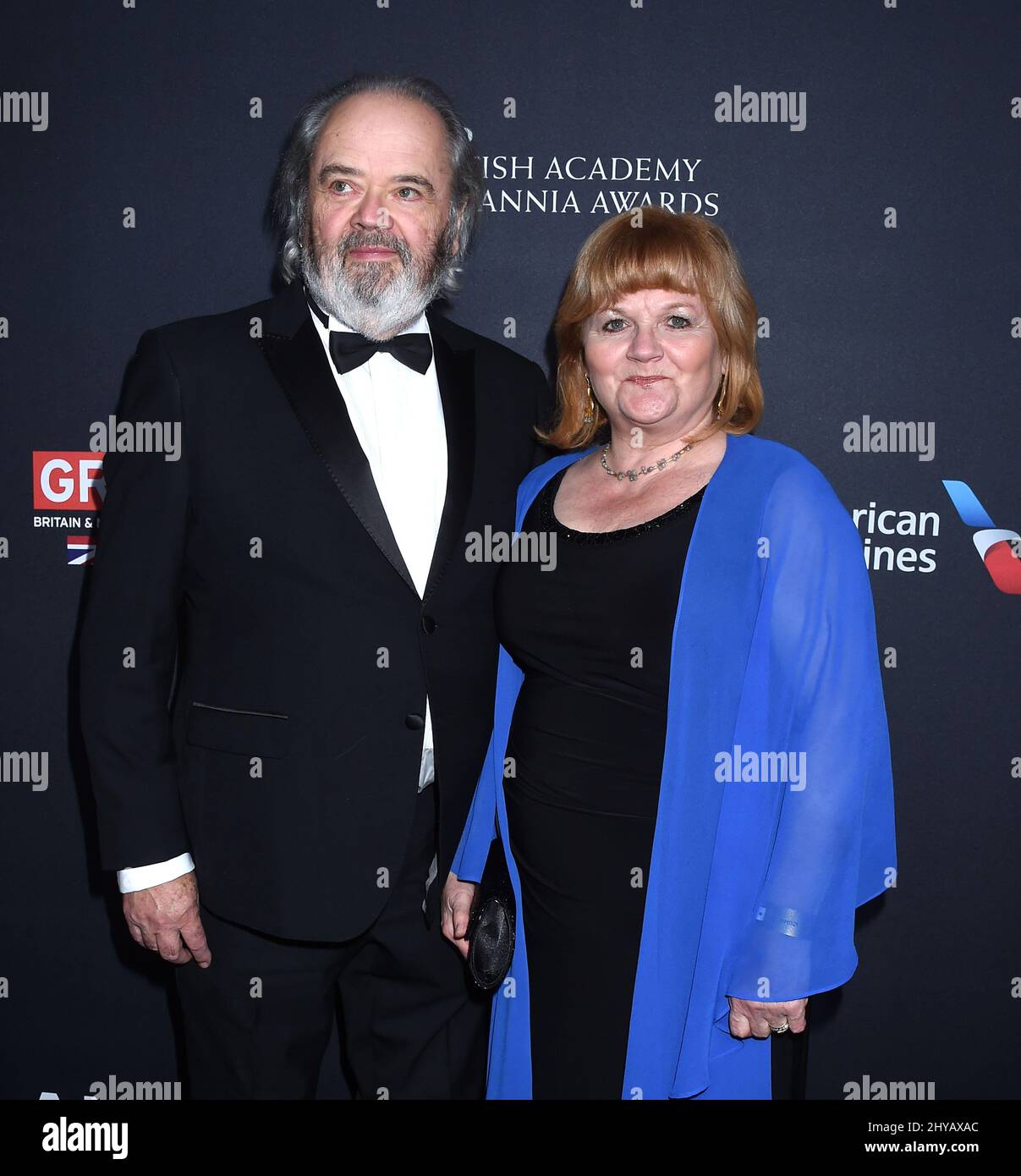 Lesley Nicol et David Keith Heald assistent aux British Academy Britannia Awards qui se tiennent au Beverly Hilton Hotel INL Los Angeles, Etats-Unis. Banque D'Images