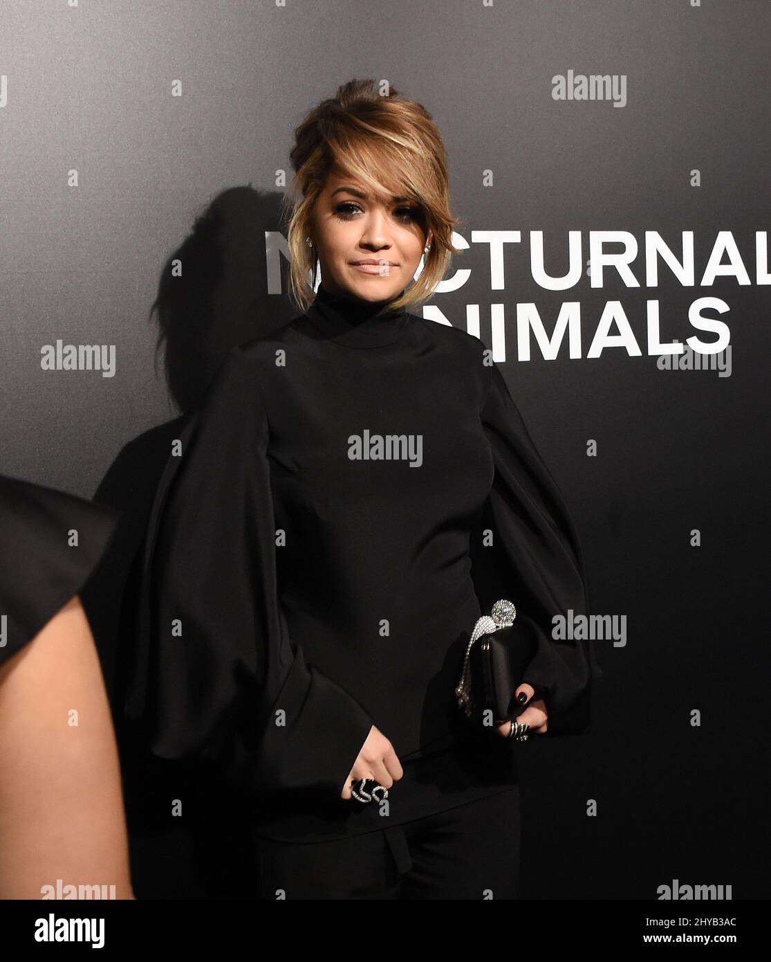 Rita ora arrive à l'examen des « animaux nocturnes » de Los Angeles qui a eu lieu au Hammer Museum Banque D'Images