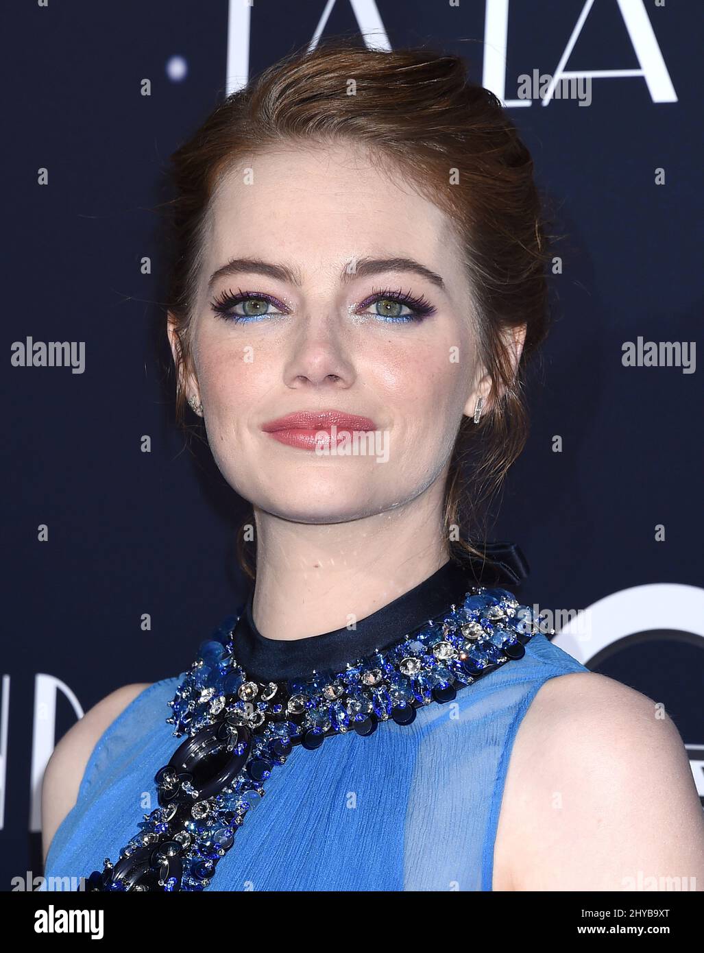 Emma Stone participe à la première de Los Angeles « la Land » Banque D'Images