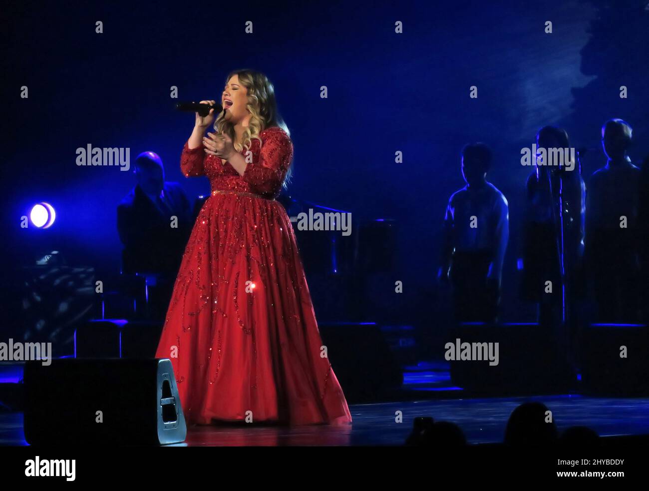 Kelly Clarkson, qui se produit lors de la deuxième émission de Kelly Clarkson, « Miracle on Broadway », soutiendra la recherche sur la maladie d'Alzheimer et les soins de la mémoire par le jardin d'Abe, l'alphabétisation par la Fondation de la bibliothèque publique de Nashville, nourrir la faim par la Banque alimentaire de second Harvest et l'éducation musicale au W.O. L'école de musique Smith, par l'intermédiaire du Fonds de fructification de Clarkson, a eu lieu à la Bridgestone Arena, avec la Community Foundation of Middle Tennessee Banque D'Images