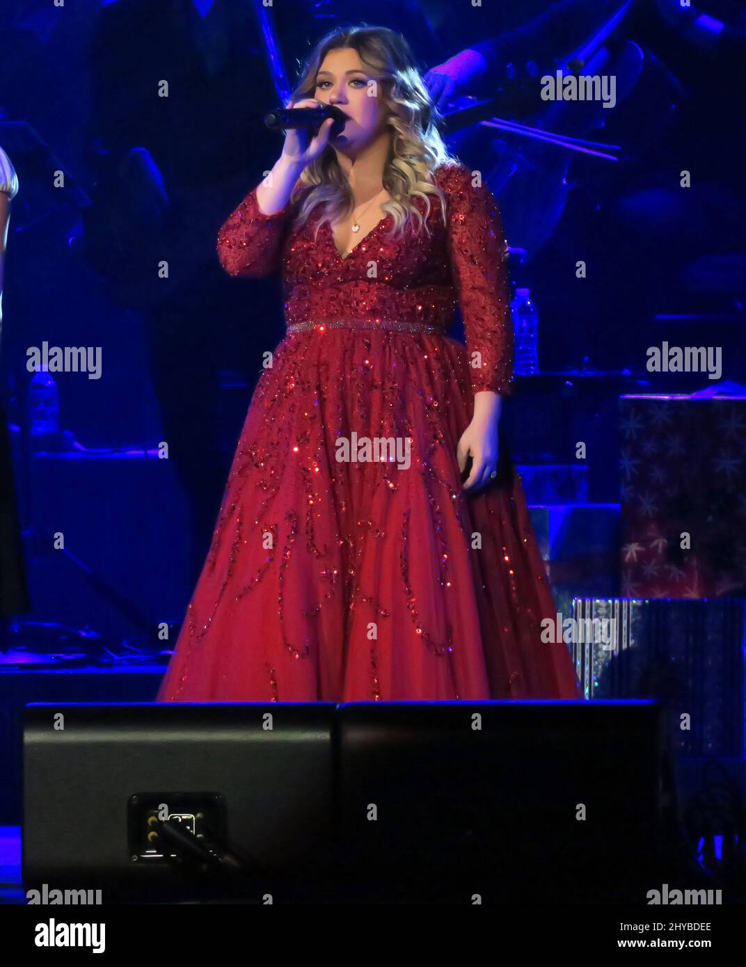 Kelly Clarkson, qui se produit lors de la deuxième émission de Kelly Clarkson, « Miracle on Broadway », soutiendra la recherche sur la maladie d'Alzheimer et les soins de la mémoire par le jardin d'Abe, l'alphabétisation par la Fondation de la bibliothèque publique de Nashville, nourrir la faim par la Banque alimentaire de second Harvest et l'éducation musicale au W.O. L'école de musique Smith, par l'intermédiaire du Fonds de fructification de Clarkson, a eu lieu à la Bridgestone Arena, avec la Community Foundation of Middle Tennessee Banque D'Images