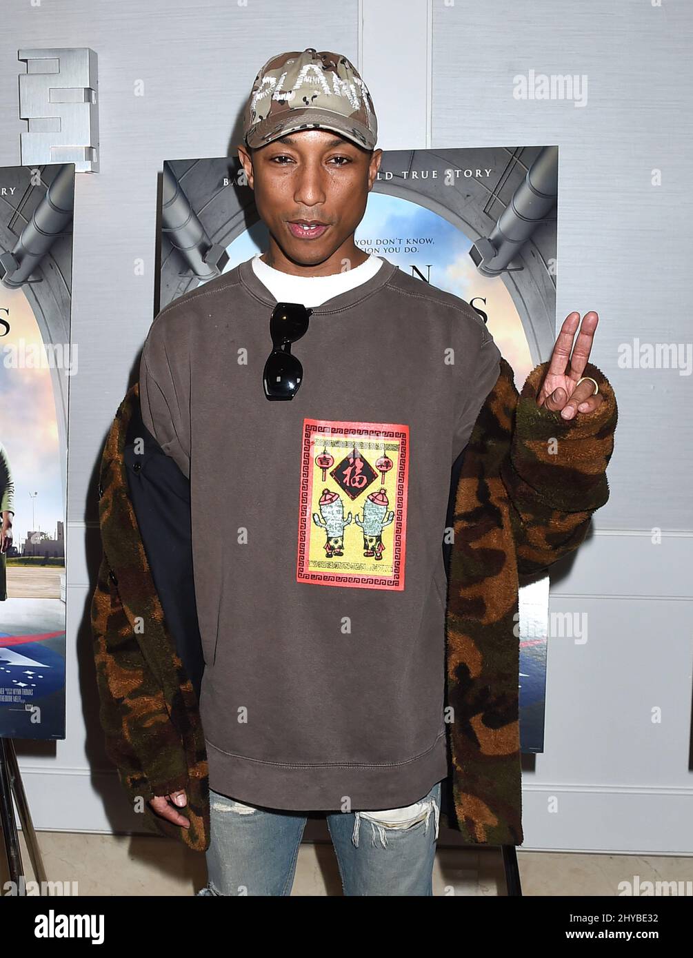 Pharrell Williams arrive au screening spécial « Hidden Figures » qui a eu lieu à Londres West Hollywood Banque D'Images