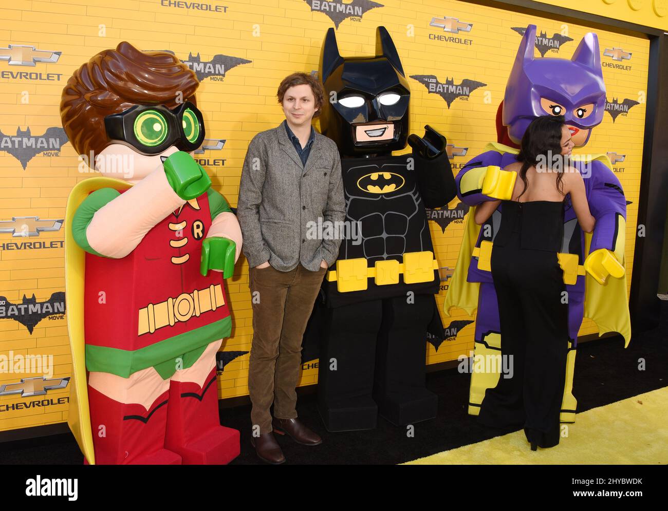 Michael Cena et Rosario Dawson assistent au film Lego Batman à Los Angeles Banque D'Images