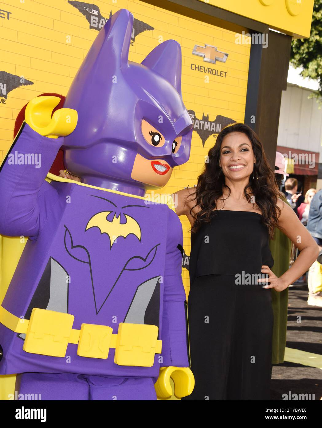 Rosario Dawson assister au film Lego Batman à Los Angeles Banque D'Images