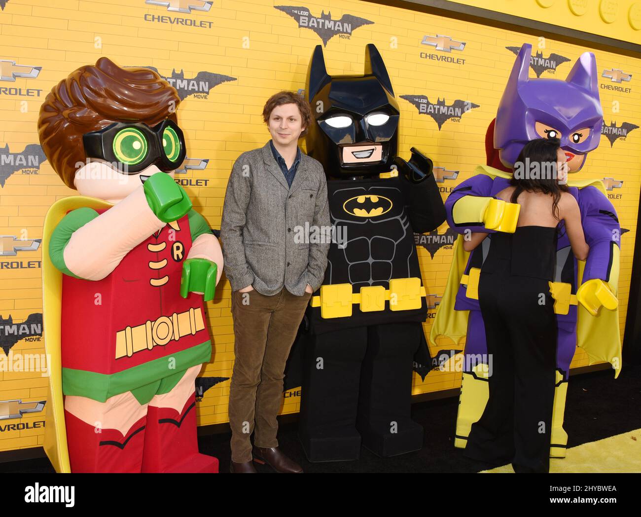 Michael Cena et Rosario Dawson assistent au film Lego Batman à Los Angeles Banque D'Images