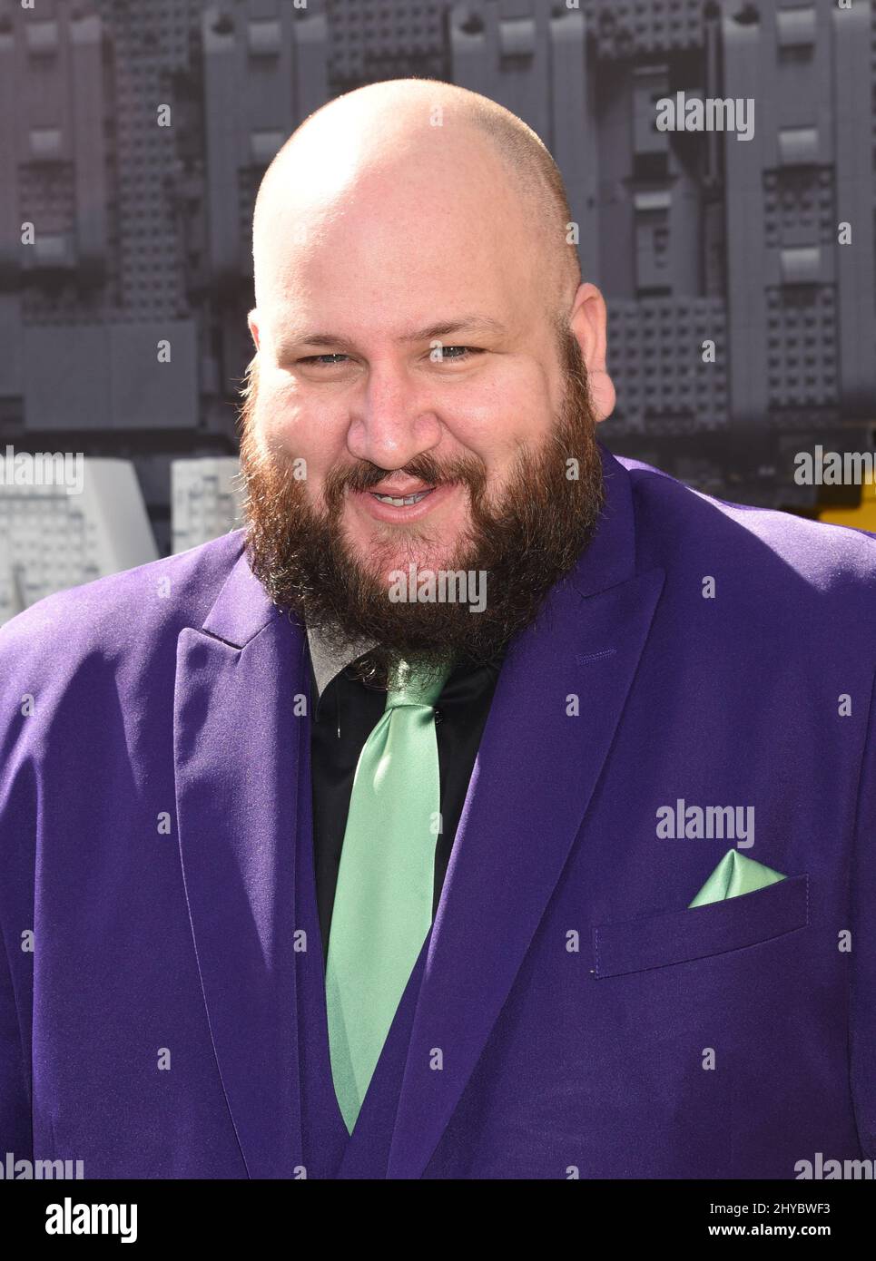 Stephen assiste au film Lego Batman à Los Angeles Banque D'Images