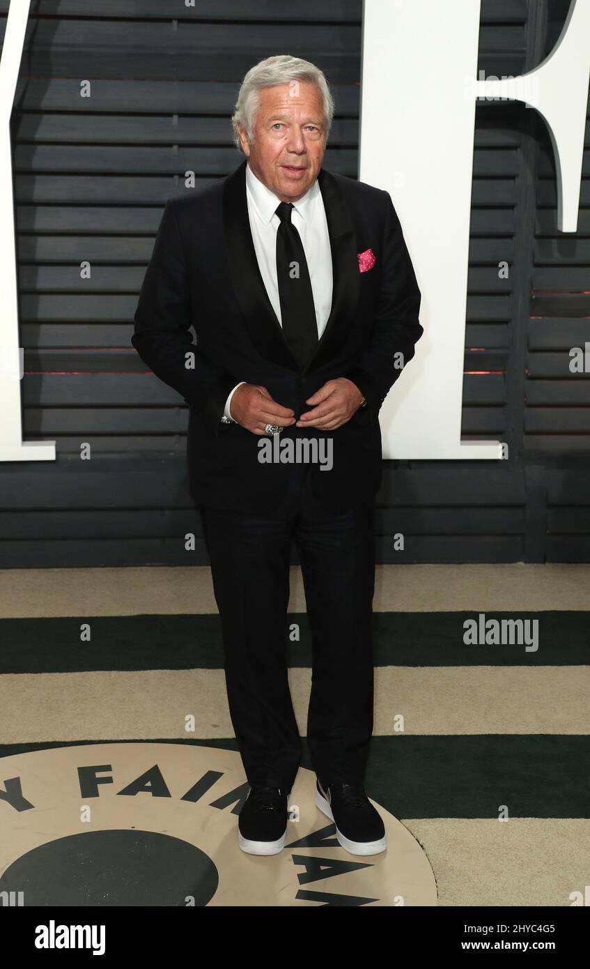 Robert Kraft arrivant à la Vanity Fair Oscar Party à Beverly Hills, Los Angeles, États-Unis. Banque D'Images