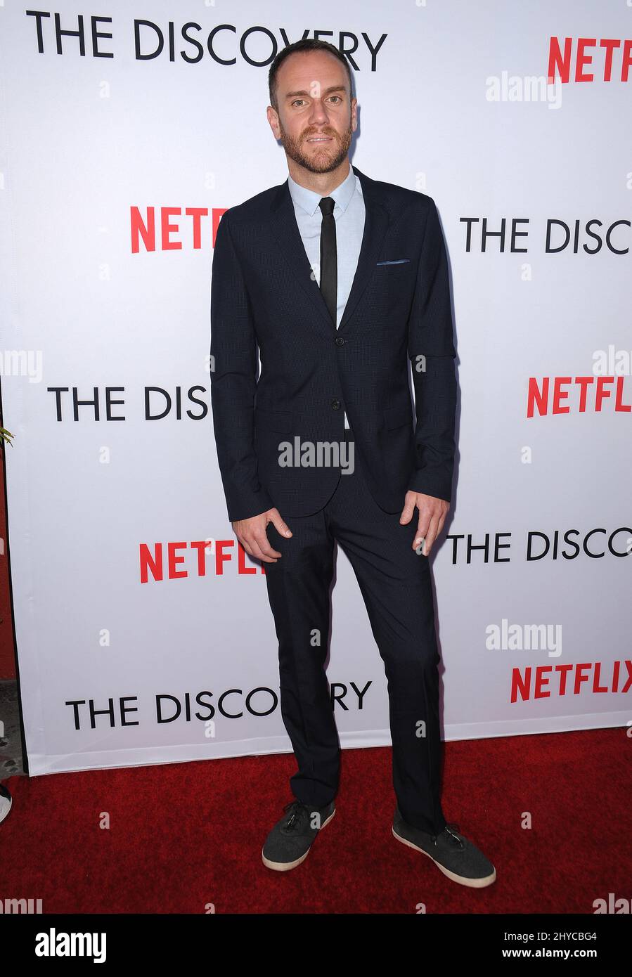 Charlie McDowell assistant à la projection spéciale « The Discovery » au Vista Theatre de Los Angeles, aux États-Unis Banque D'Images