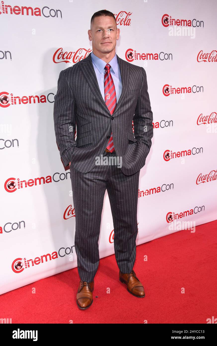 John Cena arrive aux CinemaCon Big Screen Achievement Awards qui se tiennent au Caesars Palace de Las Vegas, aux États-Unis Banque D'Images
