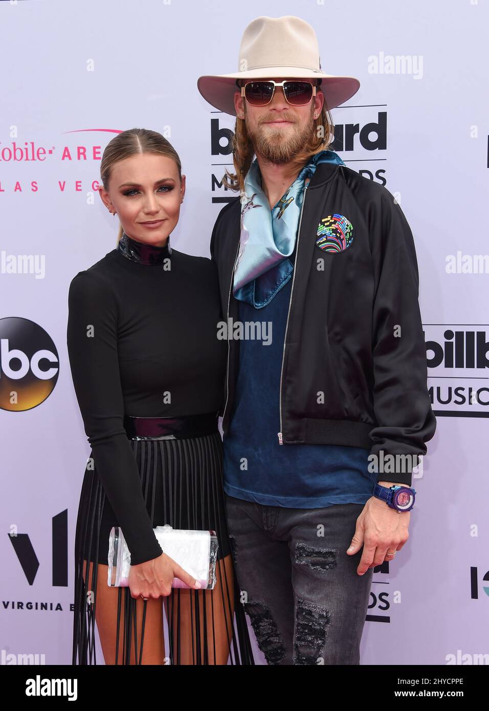 Brian Kelley et Brittney Marie Cole assistent aux Billboard Music Awards à Las Vegas Banque D'Images