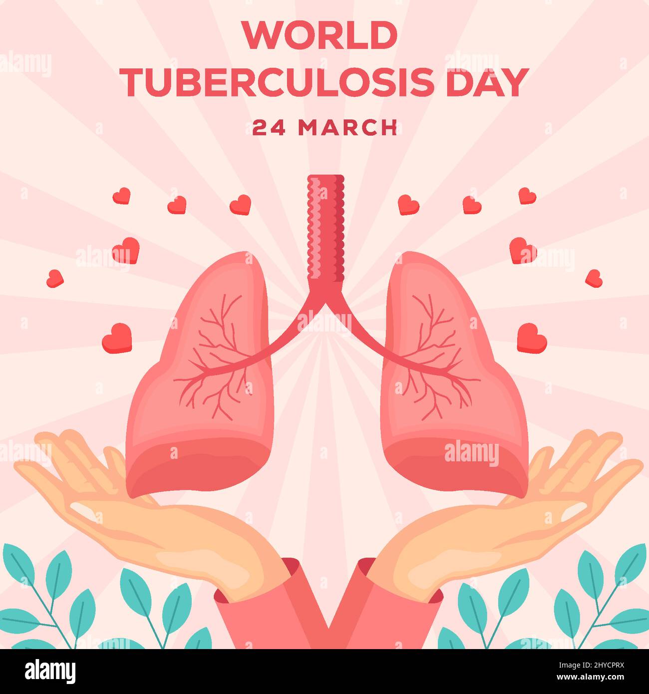 design d'illustration de la journée mondiale de la tuberculose Illustration de Vecteur
