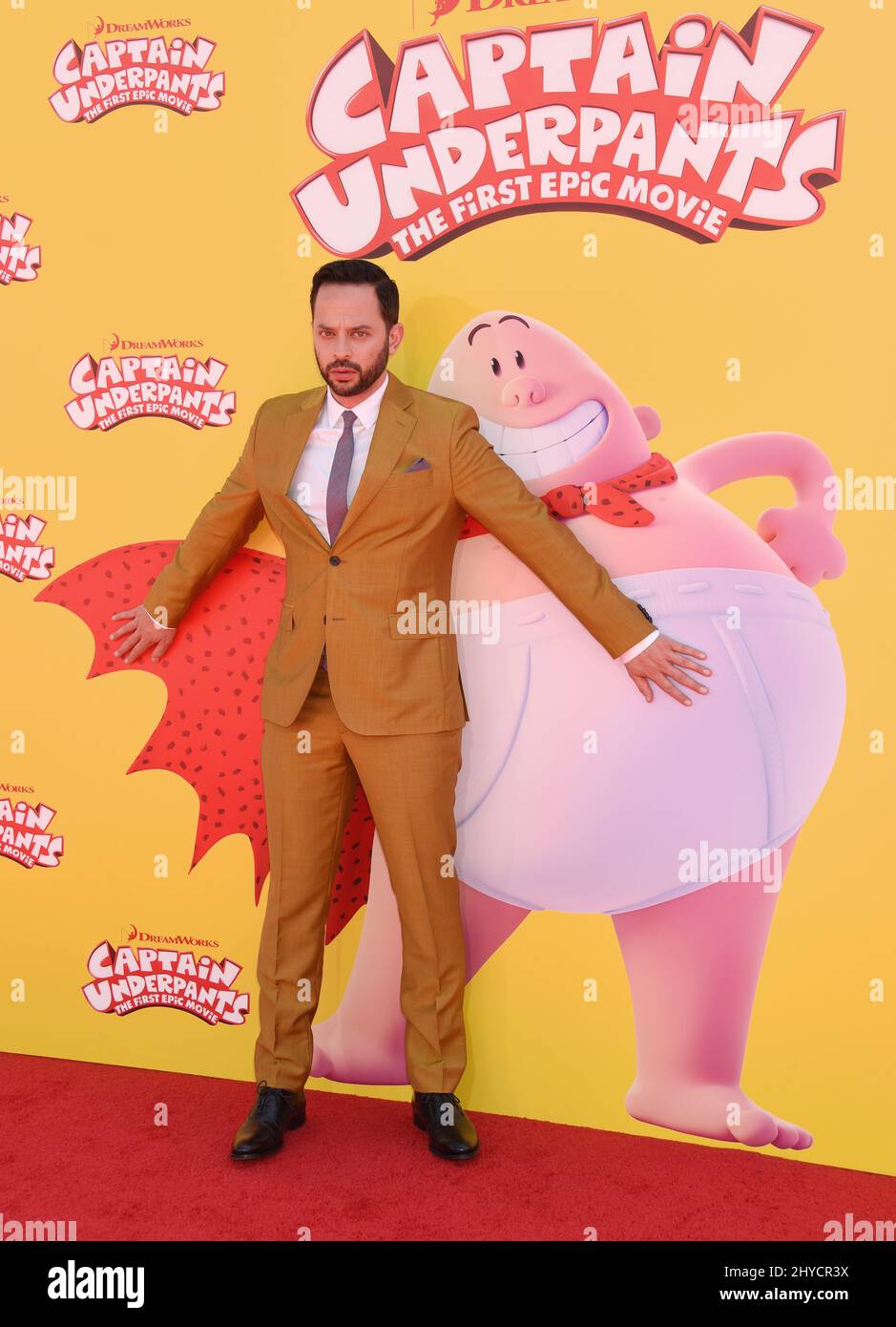 Nick Kroll participant au sous-pantalon Captain : le premier film Epic à Los Angeles Banque D'Images