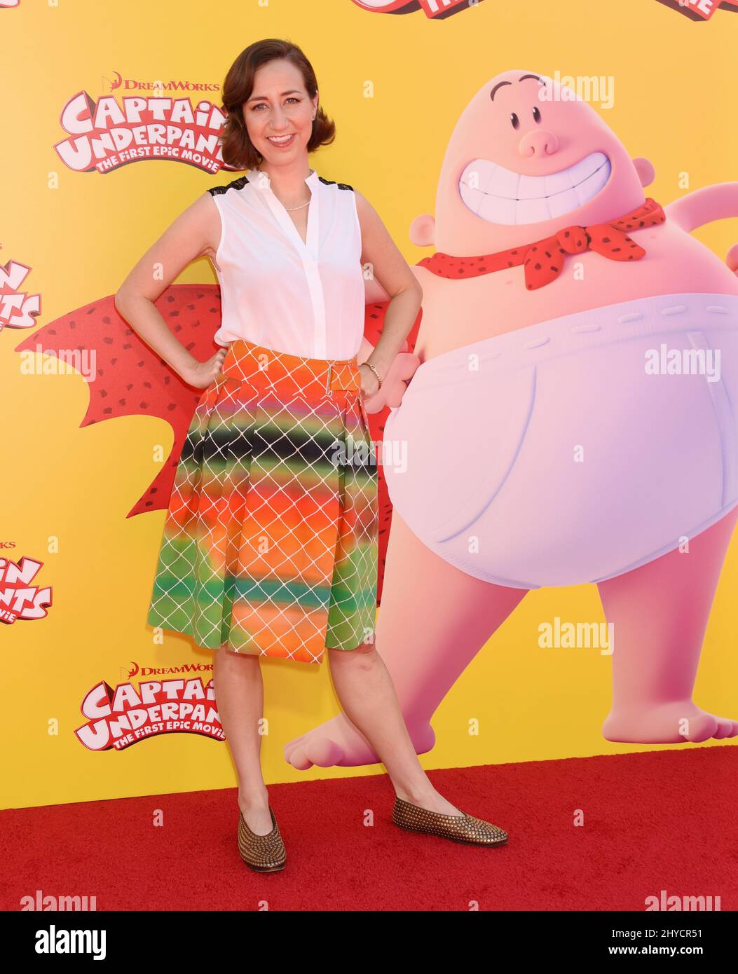 Kristen Schaal participant au sous-pantalon Captain : le premier film Epic à Los Angeles Banque D'Images