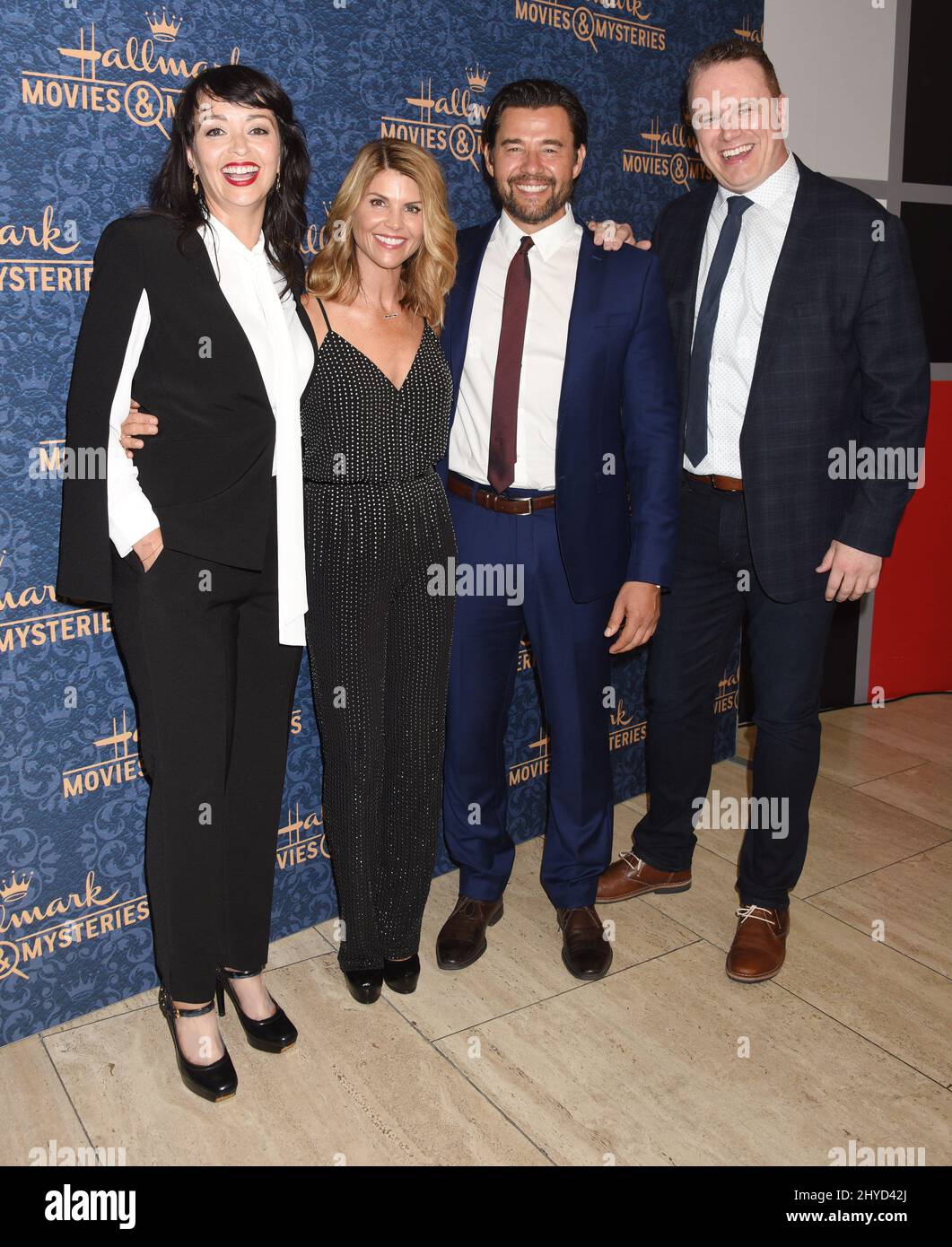 Sarah Strange, Lori Loughlin, Steve Bacic et Kevin O'Grady arrivent pour les films Hallmark et Mystères 'garage sale Mystery' première tenue au Paley Center for Media à Beverly Hills, Los Angeles Banque D'Images