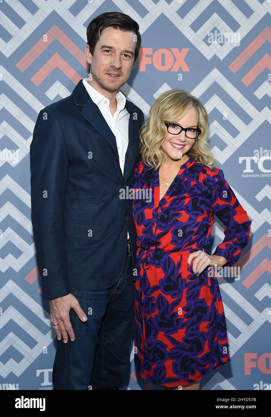 Rachael harris and christian hebel Banque de photographies et d’images