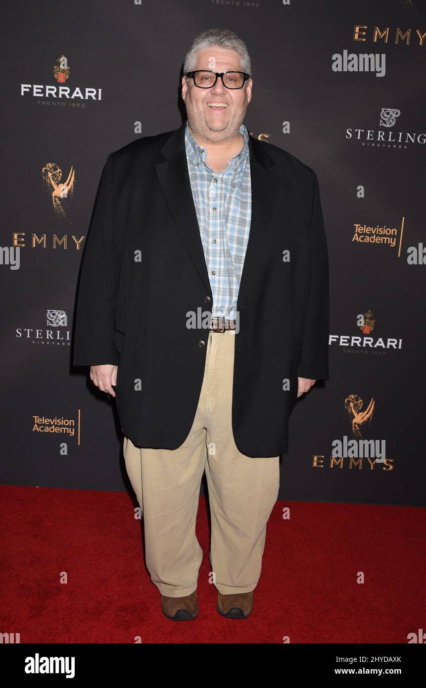 David Mandel participe à la réception des producteurs nominés aux Emmy Awards 69th à Los Angeles Banque D'Images