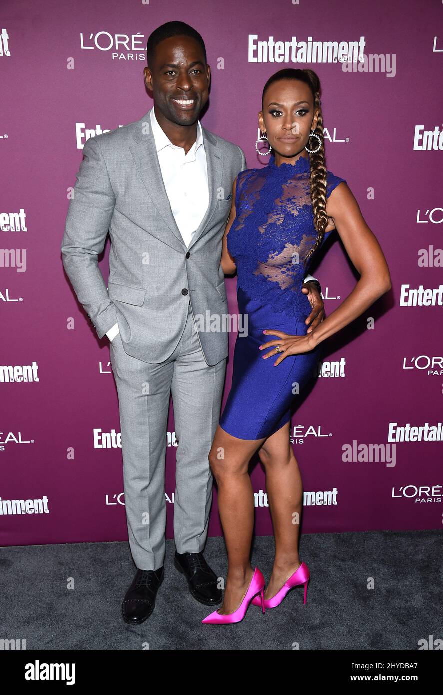 Sterling K. Brown et Ryan Michelle se baignent pour assister à la fête pré-Emmy de l'Entertainment Weekly Banque D'Images