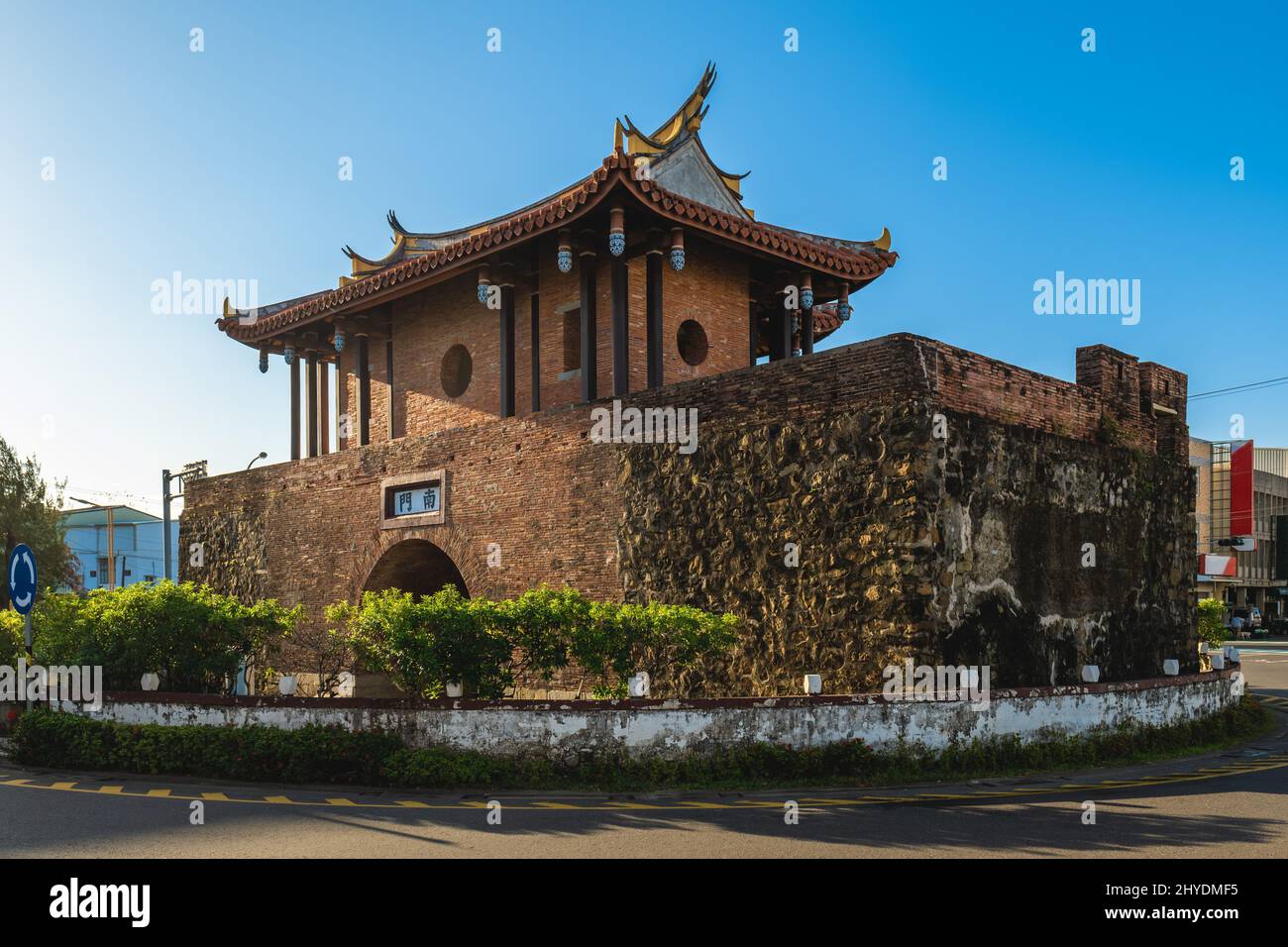 porte sud de la vieille ville de Hengchun à la ville de Pingtung à Taïwan. Traduction : porte sud Banque D'Images
