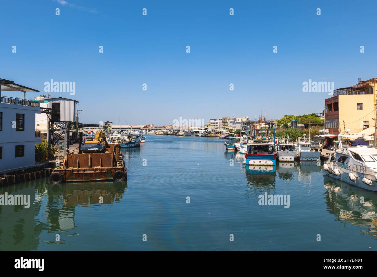 10 mars 2022 : port de Donggang situé dans le centre-ouest du comté de Pingtung, Taïwan. Il a été ouvert comme un port par l'amiral chinois Koxinga en 17th Banque D'Images