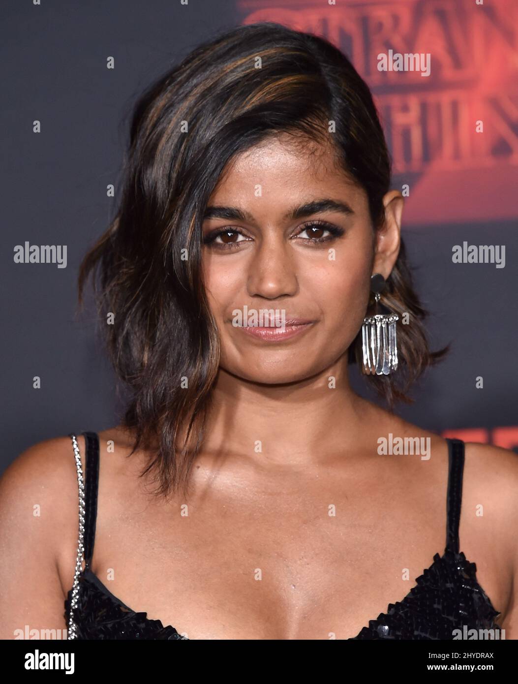 Linnea Berthelsen participant à l'événement de création de Netflix's Stranger Things 2 Banque D'Images