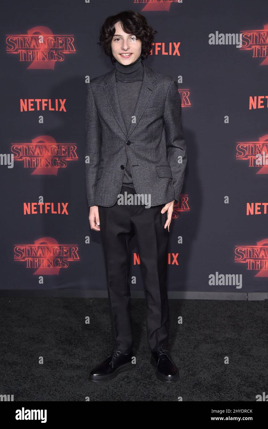 Finn Wolfhard participe à l'événement de création Stranger Things 2 de Netflix Banque D'Images