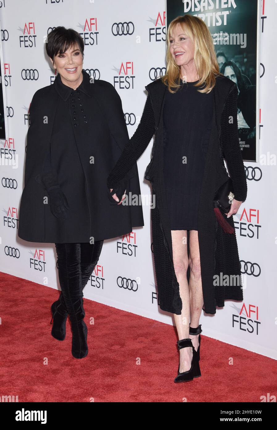 Kris Jenner et Melanie Griffith participant à la présentation de Gala de l'artiste de catastrophe à Los Angeles, Californie Banque D'Images