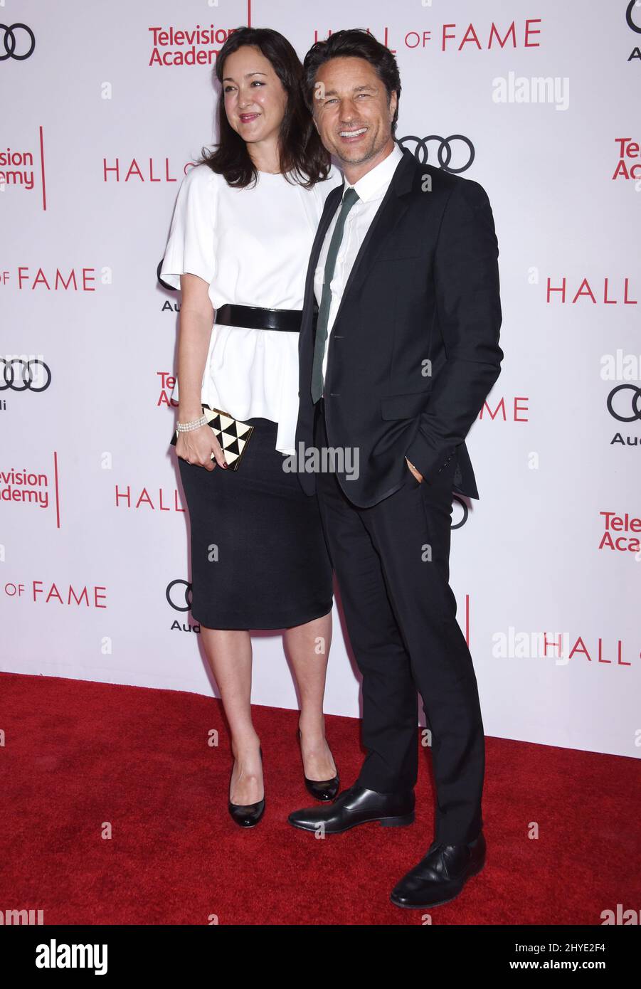 Martin Henderson et Helen Randag à la cérémonie du Temple de la renommée 24th célèbrent les légendes de la télévision qui se tiennent à la Television Academy de North Hollywood, aux États-Unis Banque D'Images