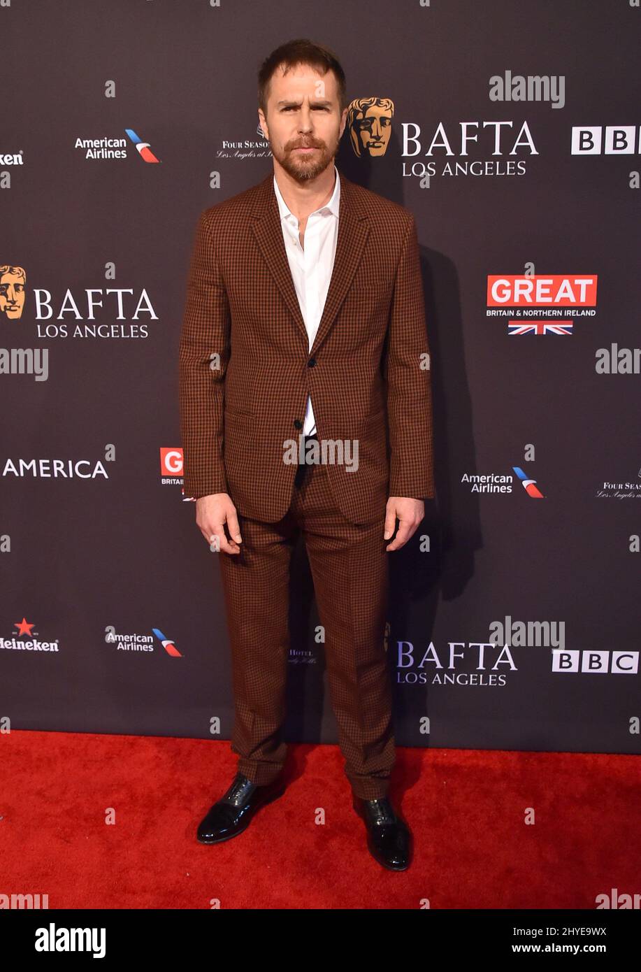 Sam Rockwell à l'événement de la BAFTA Los Angeles Tea Party 2018 à la quatre saison Los Angeles à Beverly Hills le 6 janvier 2018 à Los Angeles, CA. Banque D'Images