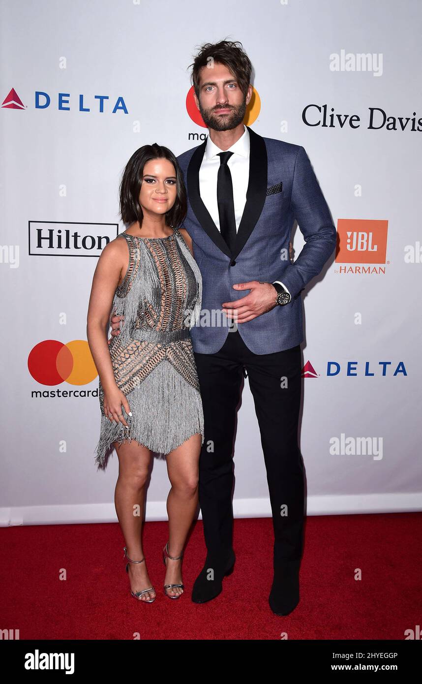 Maren Morris et Ryan Hurd au Gala pré-Grammy 2018 et Salute to Industry Icons qui se sont tenus au Sheraton New York Times Square Hotel le 27 janvier 2018 Banque D'Images